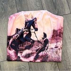 Lucky & Blessed Pink and White Tube Top